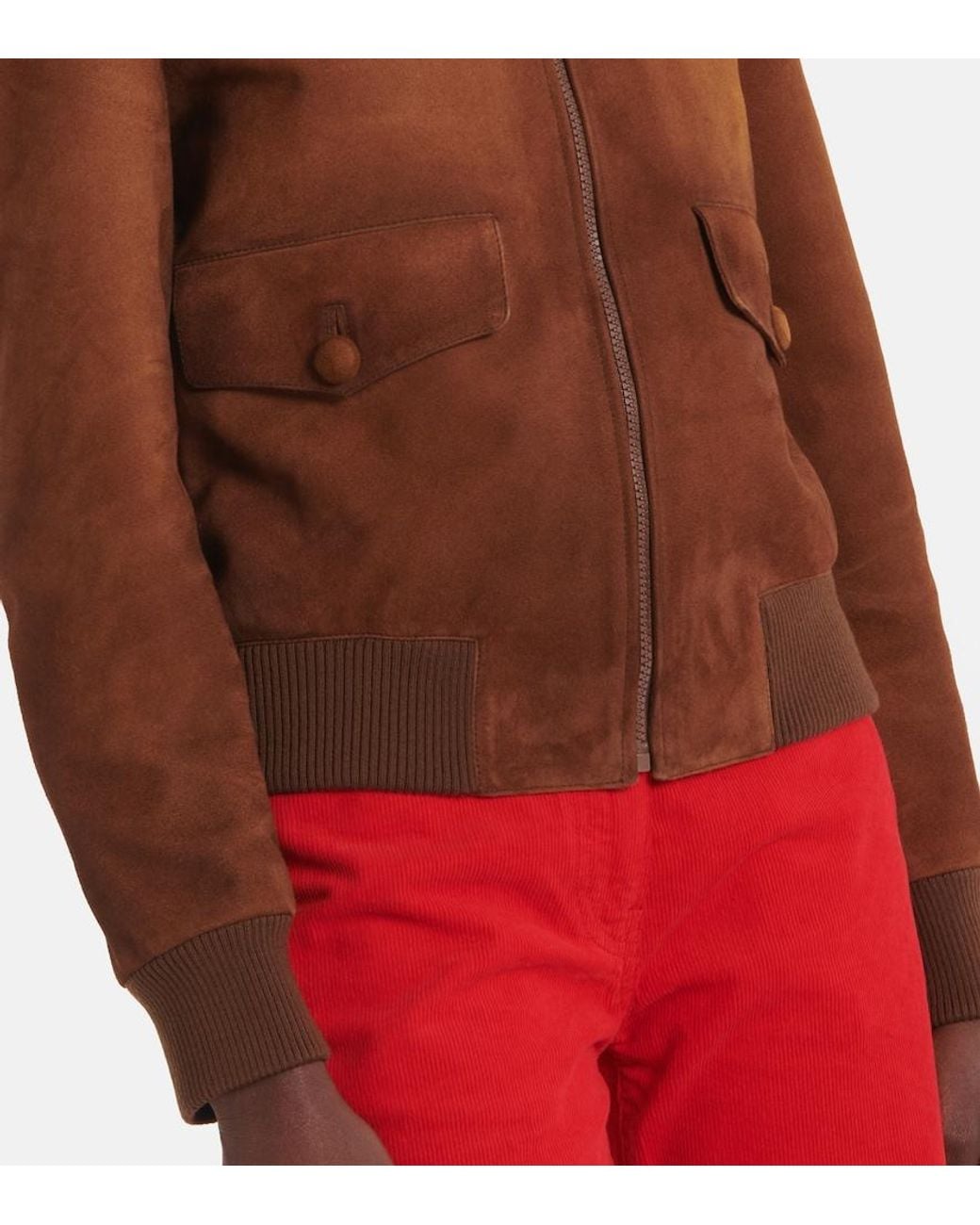 Prada Brown Suede Blouson