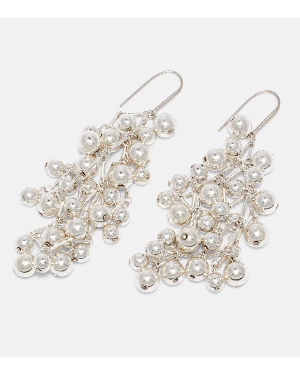 Isabel Marant White Tiva Embellished Drop Earrings