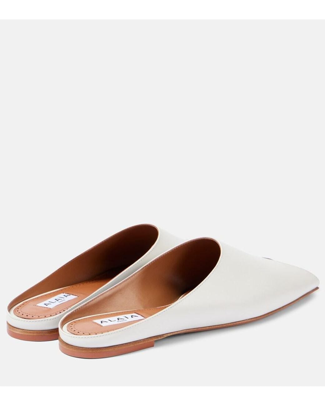 Alaïa White Leather A-Cut