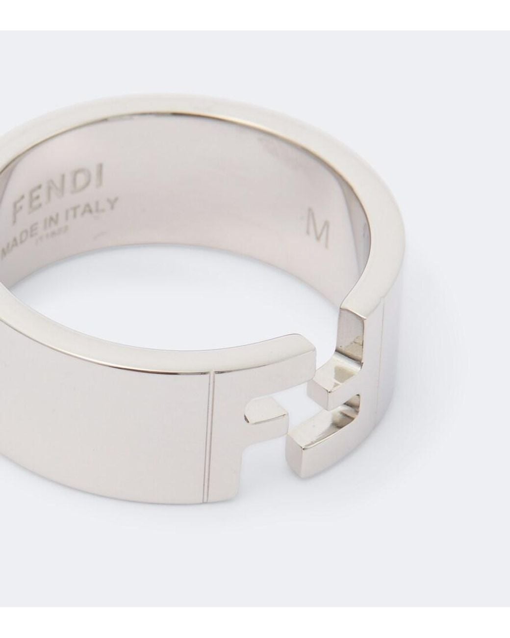 Fendi Ring Ff in White für Herren
