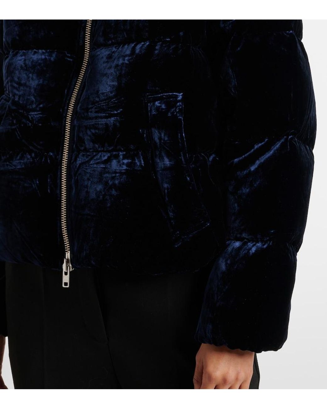 Polo Ralph Lauren Black Velvet Down Jacket