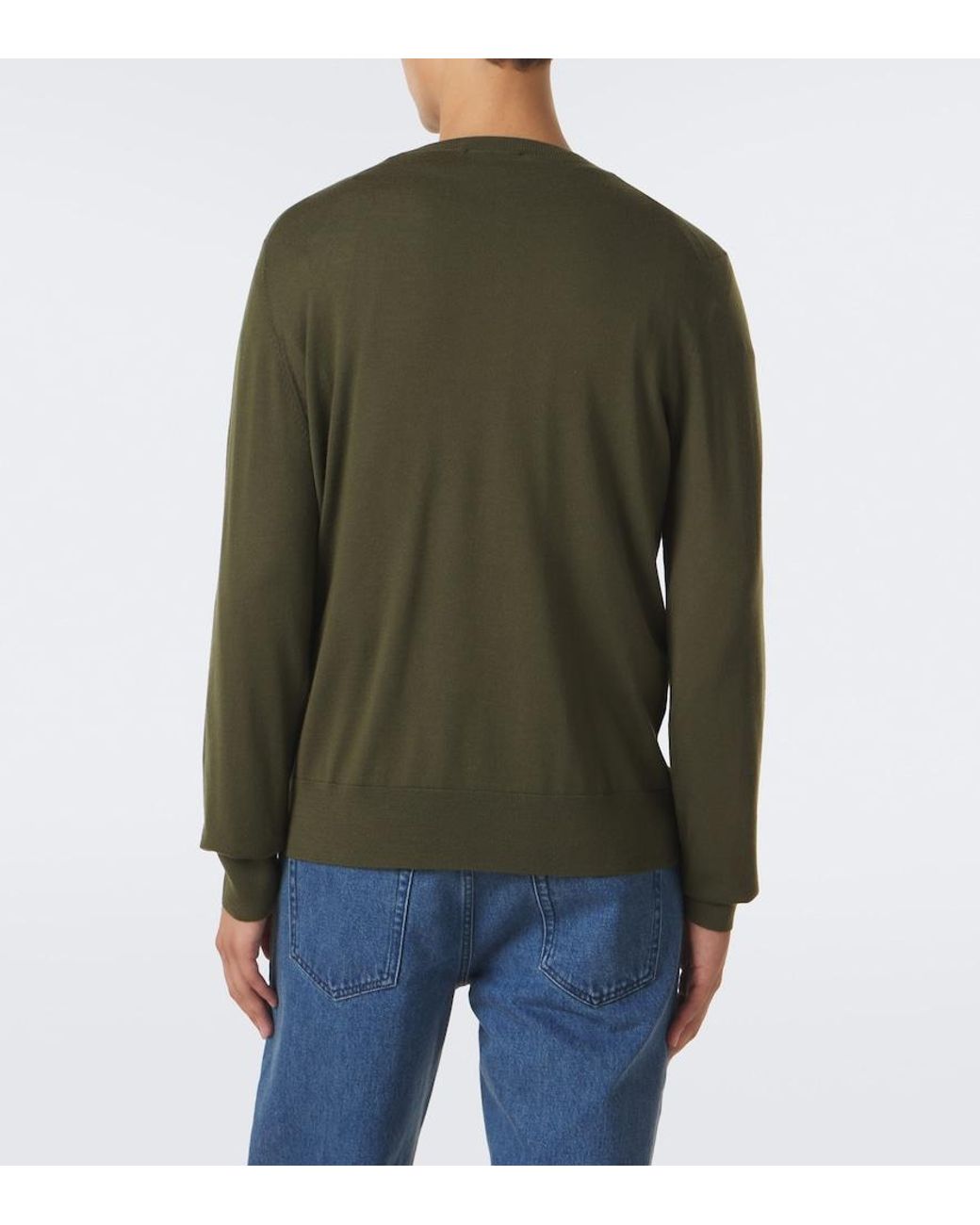 Gabriela Hearst Green Palco Wool Sweater for men