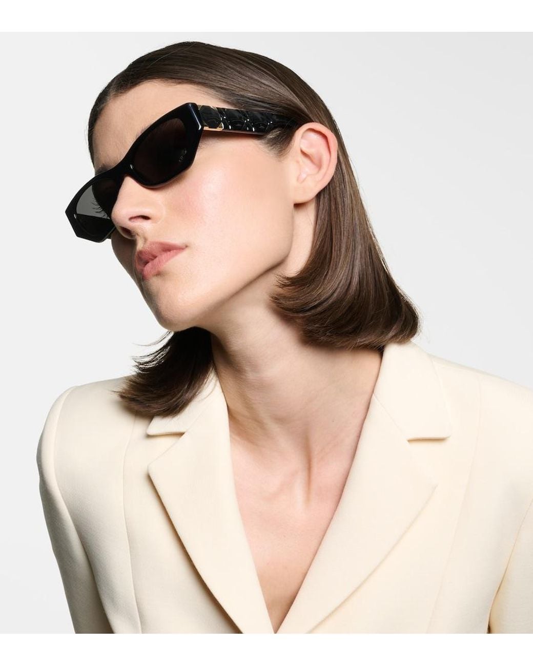 Dior Brown Lady 95.22 B1I Oval Sunglasses