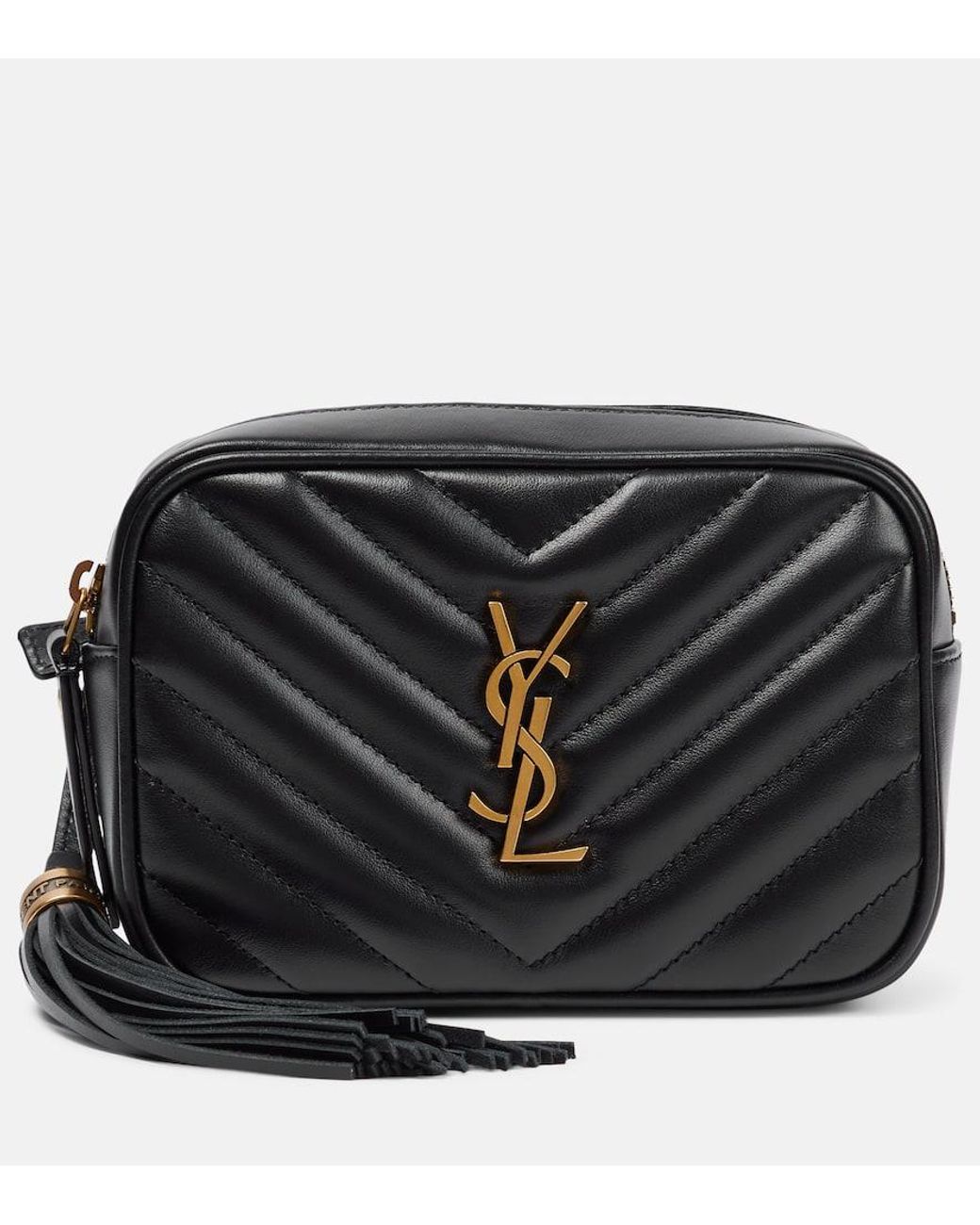 Saint Laurent Lou Leather Belt Bag in Black Lyst