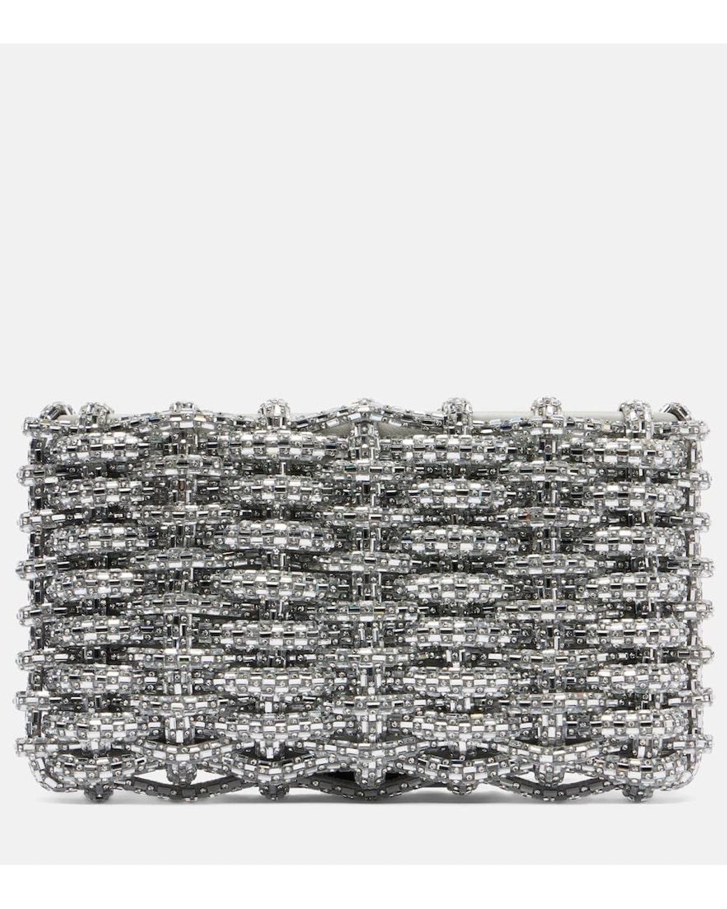 Jonathan Simkhai Metallic Morgan Embellished Clutch