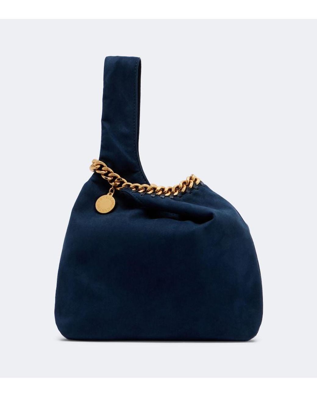 Stella McCartney Blue Falabella Small Top Handle Bag