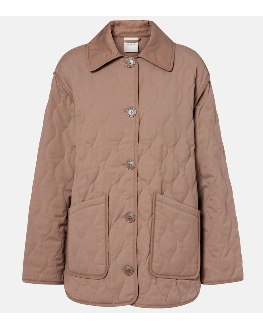 Varley Brown Wilson Quilted Jacket