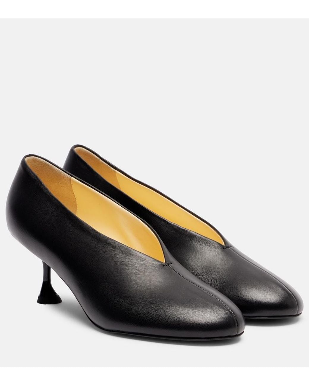 Proenza Schouler Black Tee Leather Pumps