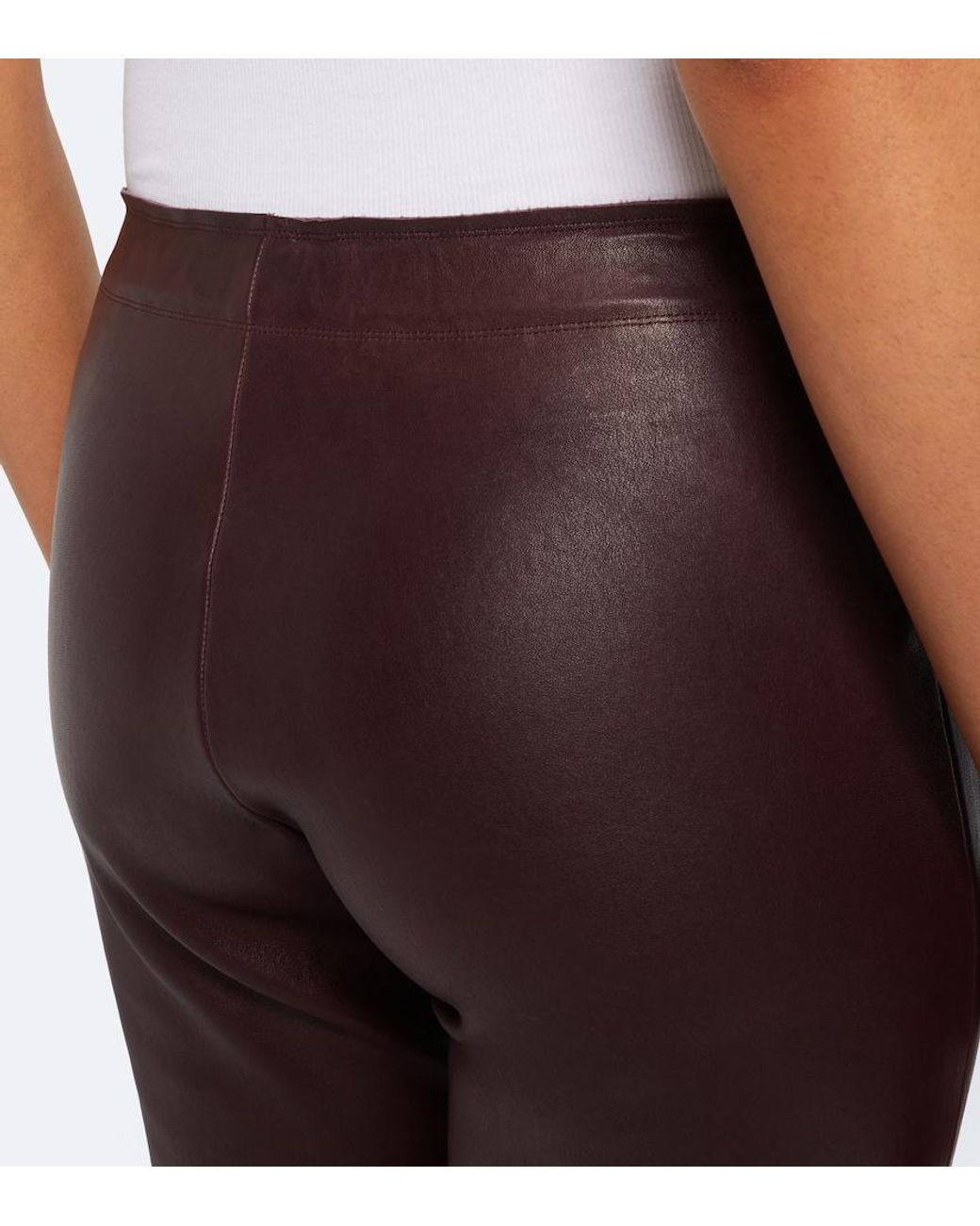 Stouls Purple Carolyn Leather Leggings