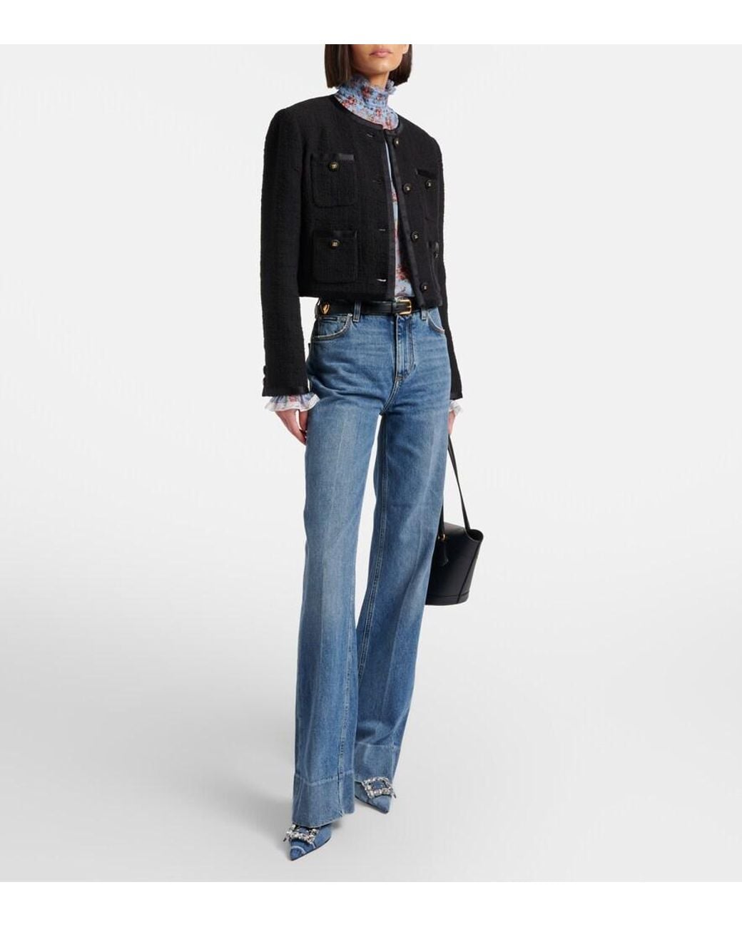 Dolce & Gabbana Blue Embellished Denim Pumps