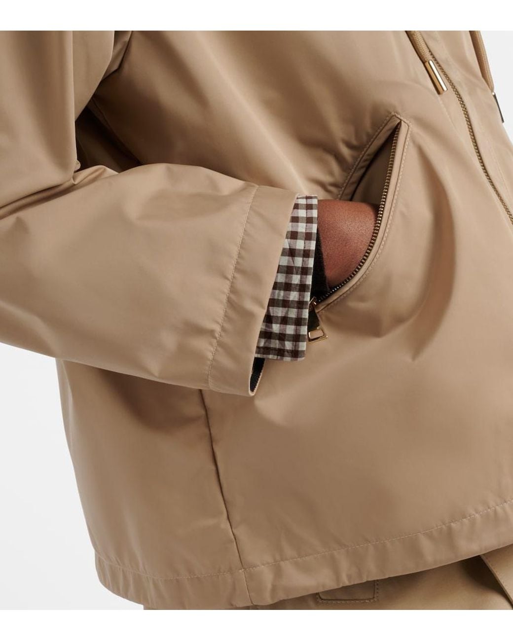 Moncler Natural Cassiopea Gabardine Jacket