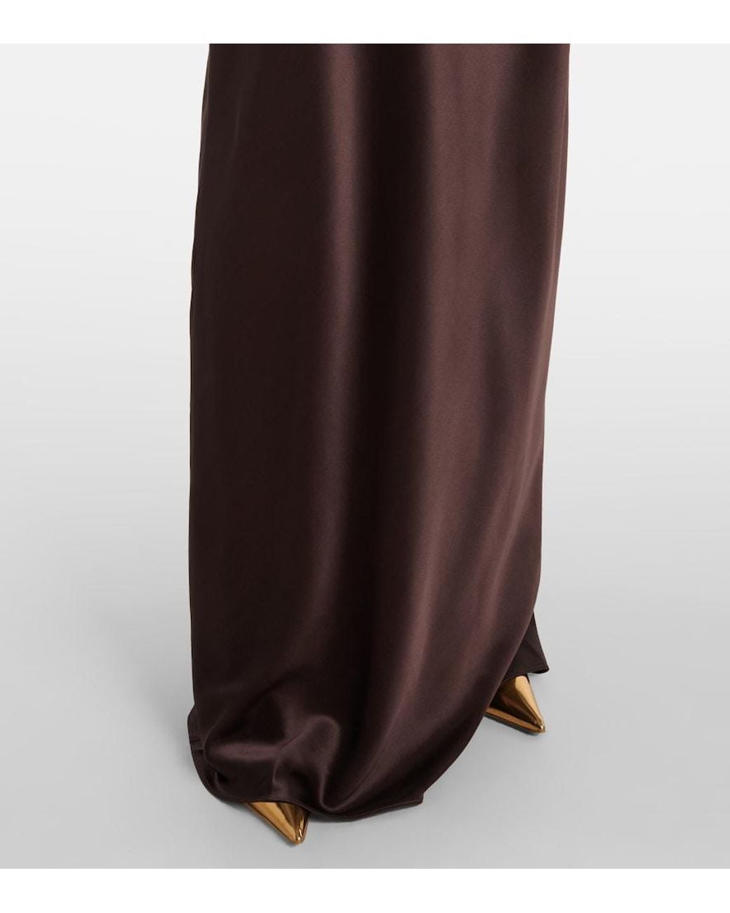 Veronica Beard Purple Alberta Silk-Blend Satin Maxi Dress