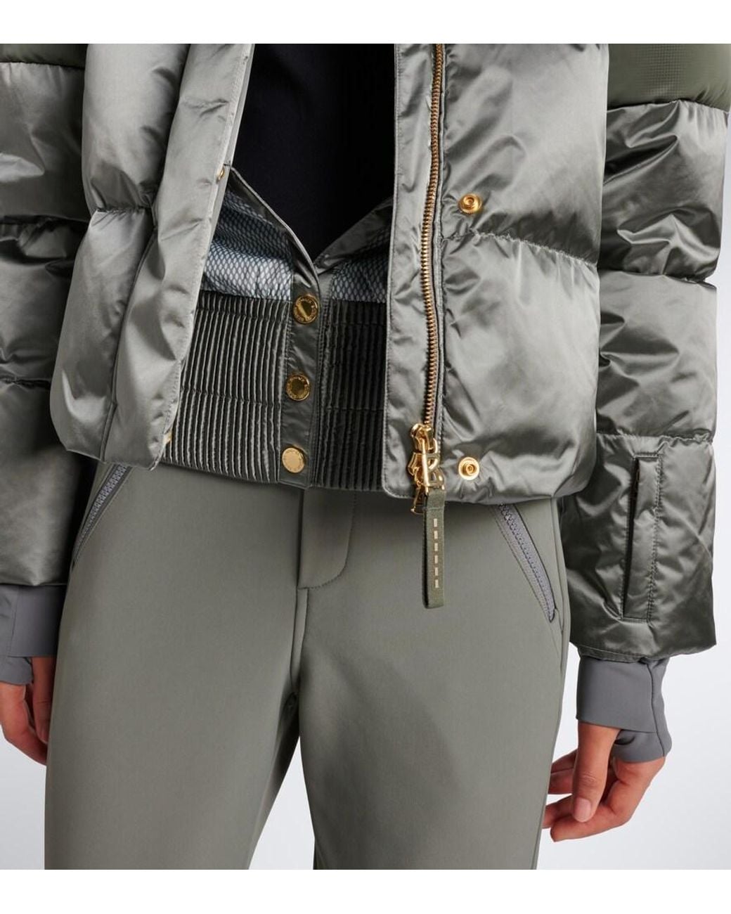 Bogner Gray Sillad Down Ski Jacket