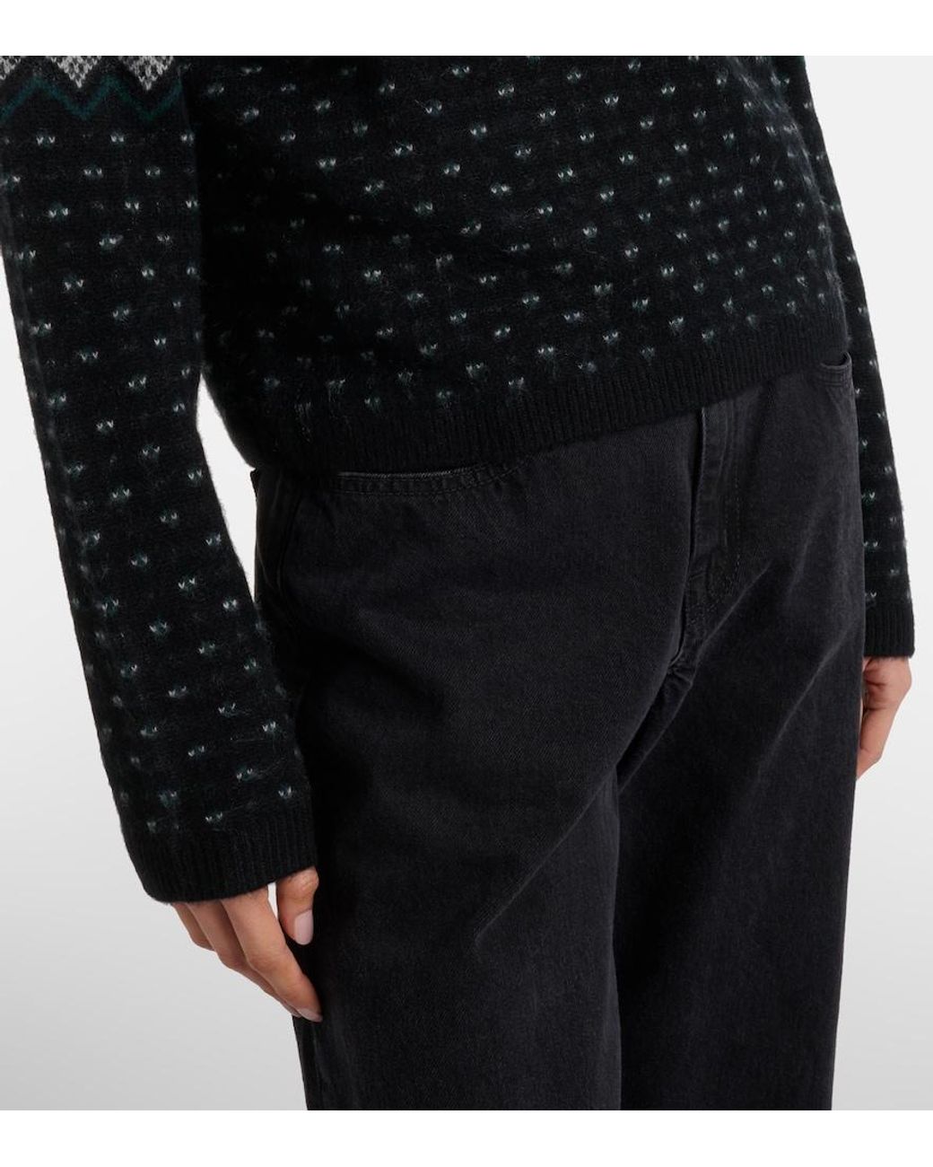Pullover Fair Isle di Vince in Black
