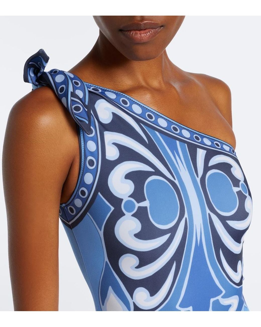 LaDoubleJ Blue Goddess Printed Swimsuit