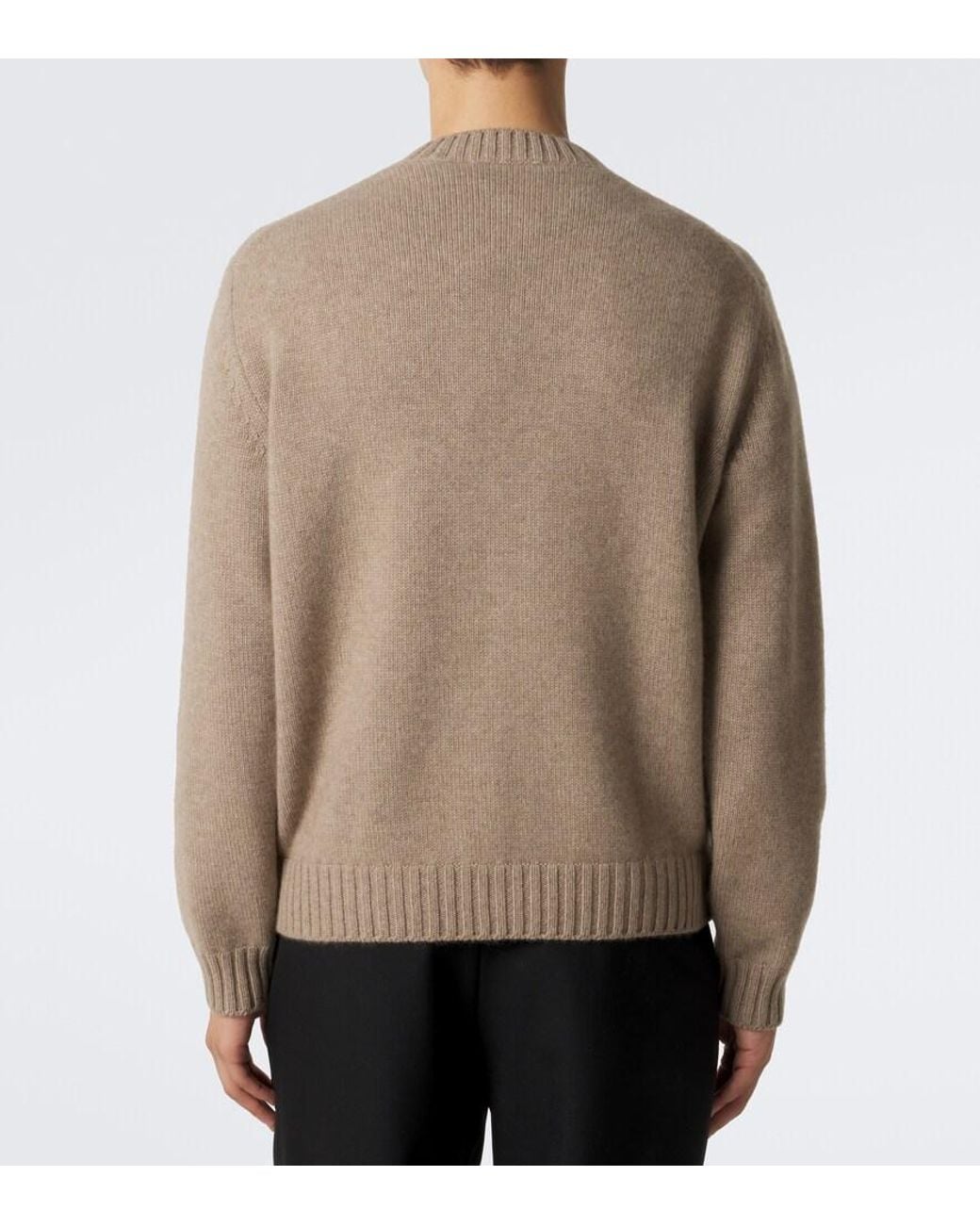 Saman Amel Natural Rene Cashmere Cardigan for men