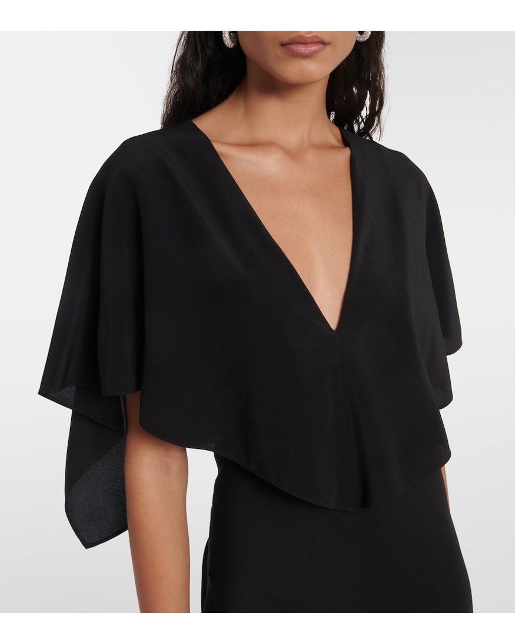 Stella McCartney Black Silk Maxi Dress