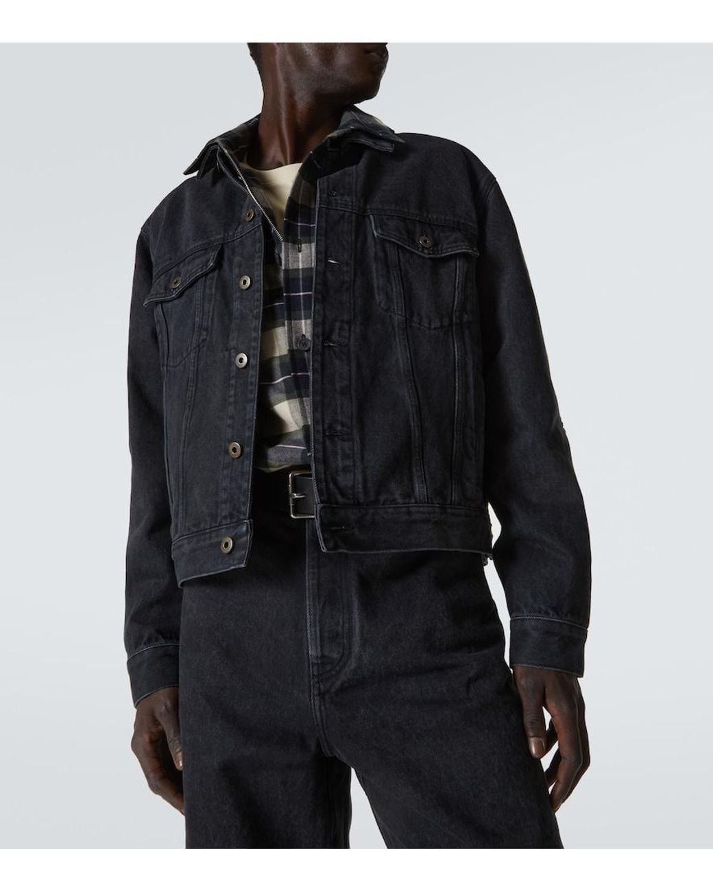 Loewe Black Anagram Denim Jacket for men