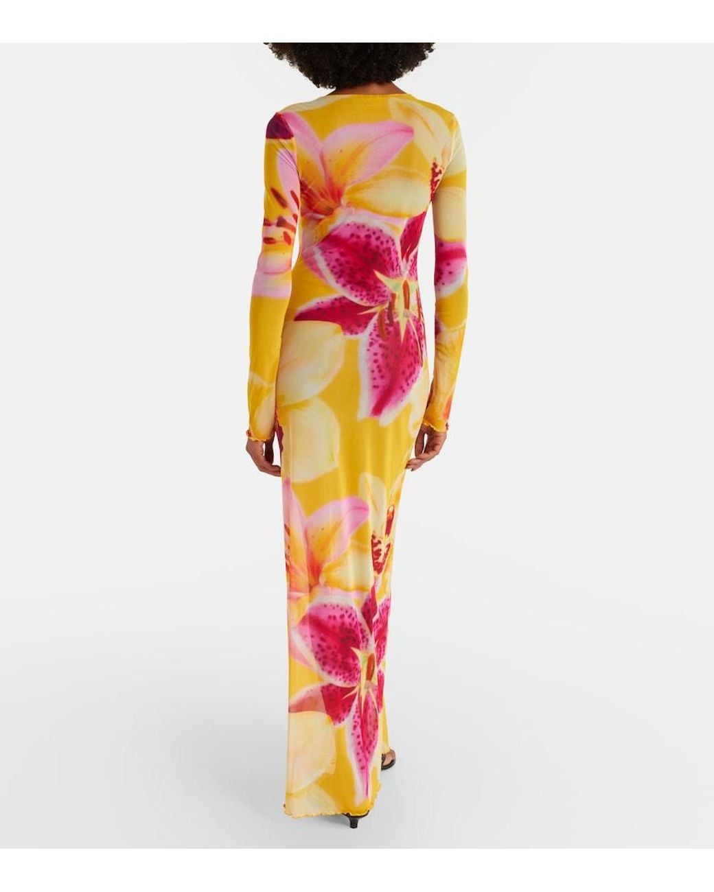SAME Pink Maxikleid Aus Mesh