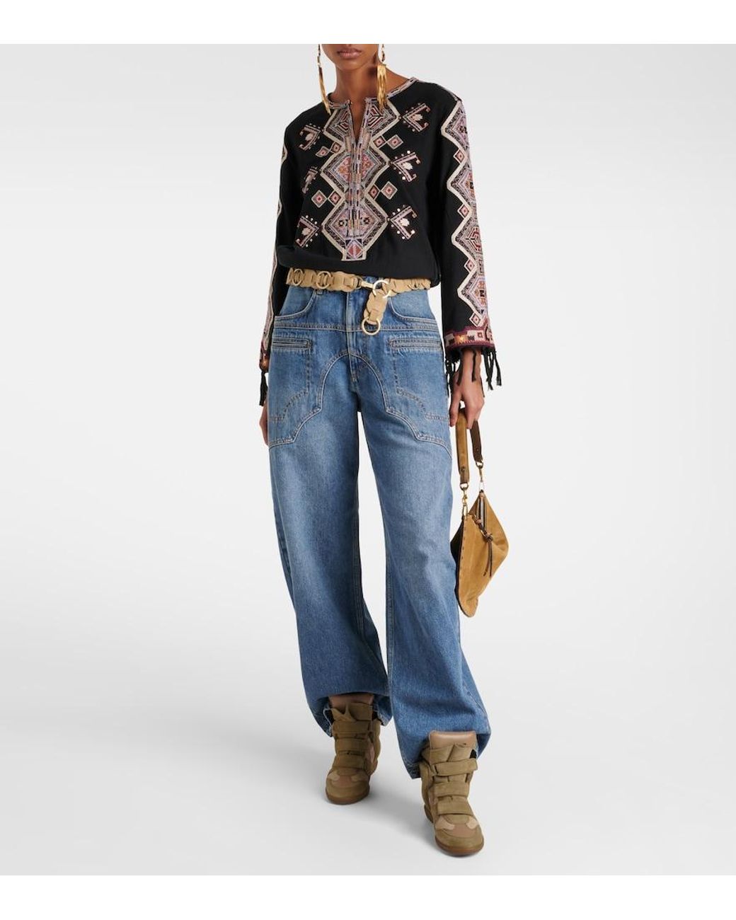 Isabel Marant Brown Bekett Sneakers