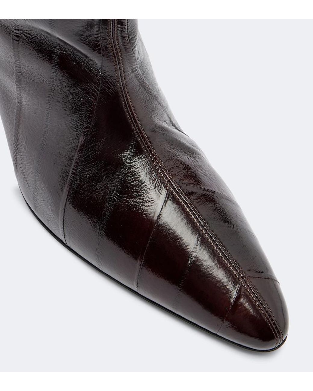 Herbert Levine Black Silhouette Leather Knee-High Boots
