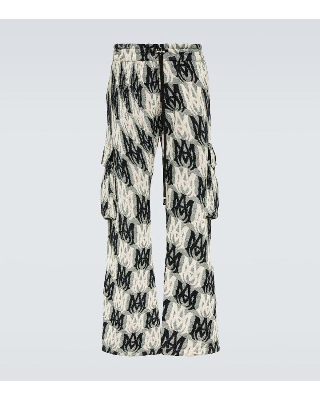 Amiri M.a. Tapestry Flared Cotton Cargo Pants for Men Lyst