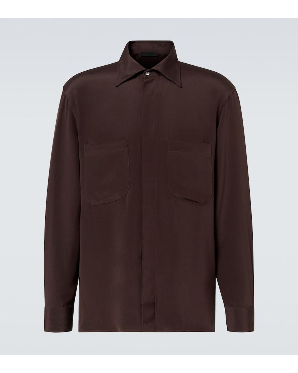 Camicia di Saman Amel in Brown da Uomo