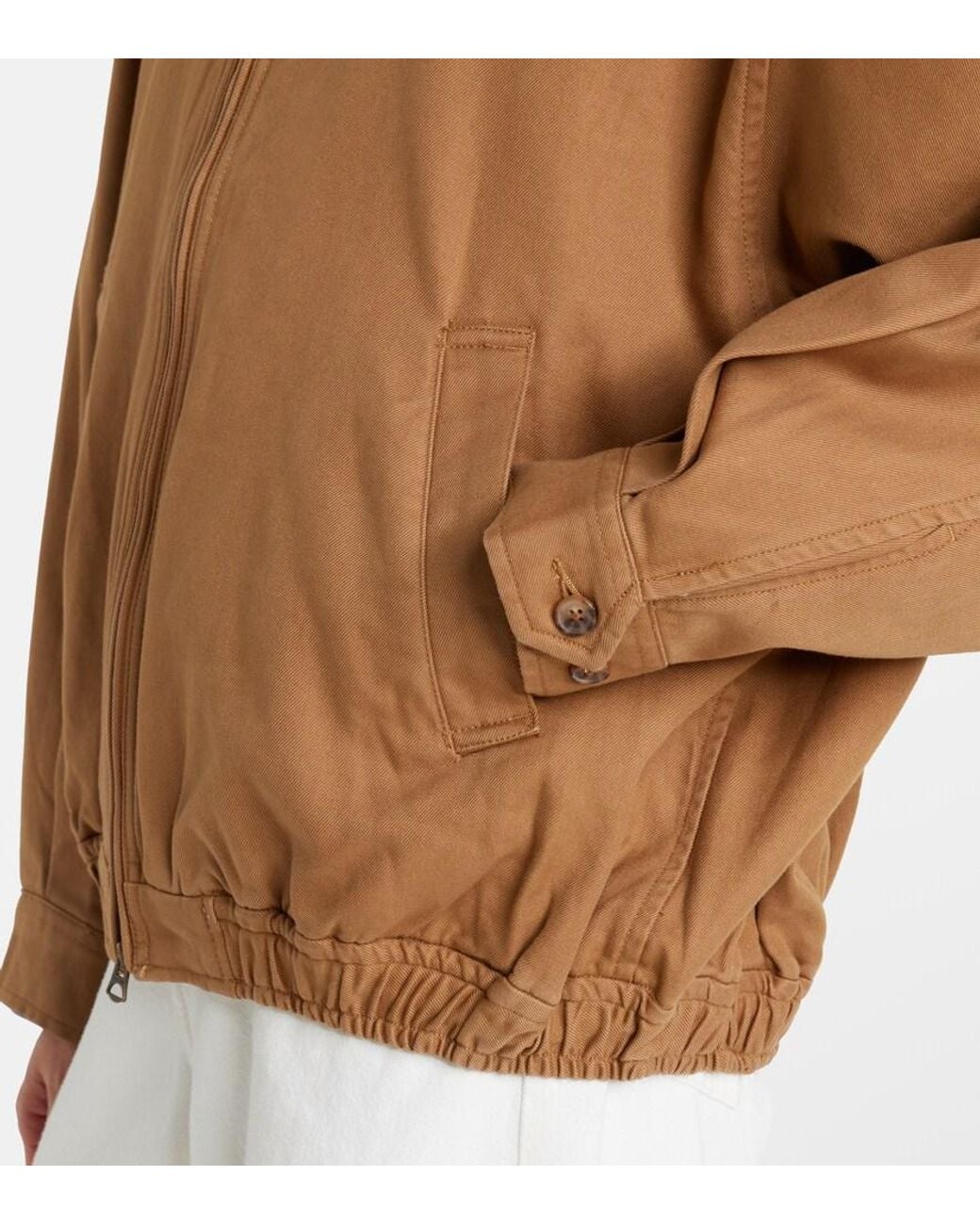 Polo Ralph Lauren Brown Cotton Bomber Jacket