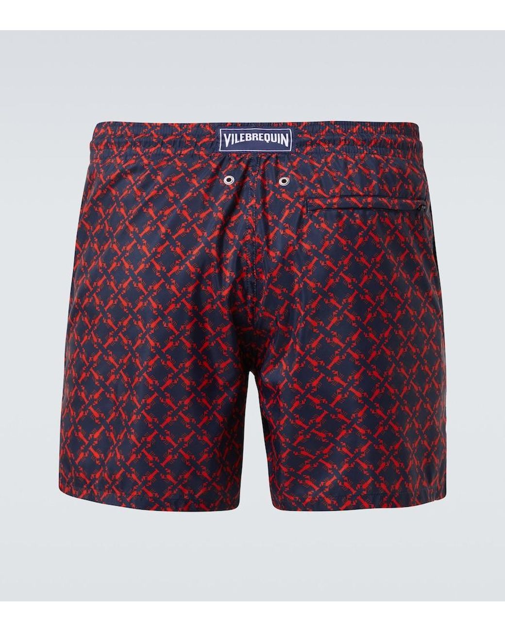 Vilebrequin Red Printed Swim Trunks for men