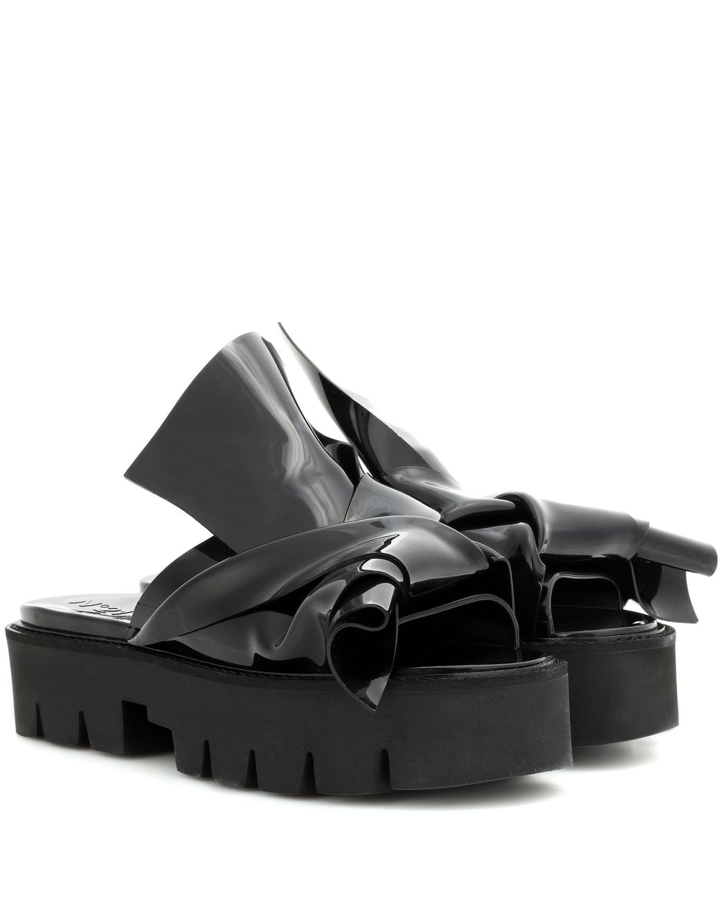 N°21 X Kartell Knot Platform Sandals in Black | Lyst