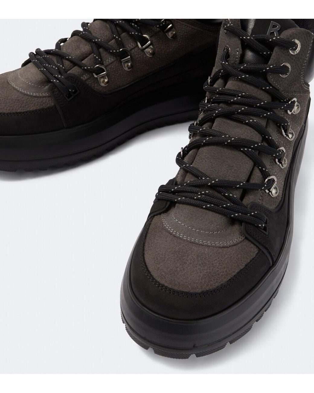 Bogner Black Antwerp Leather Lace-Up Boots for men