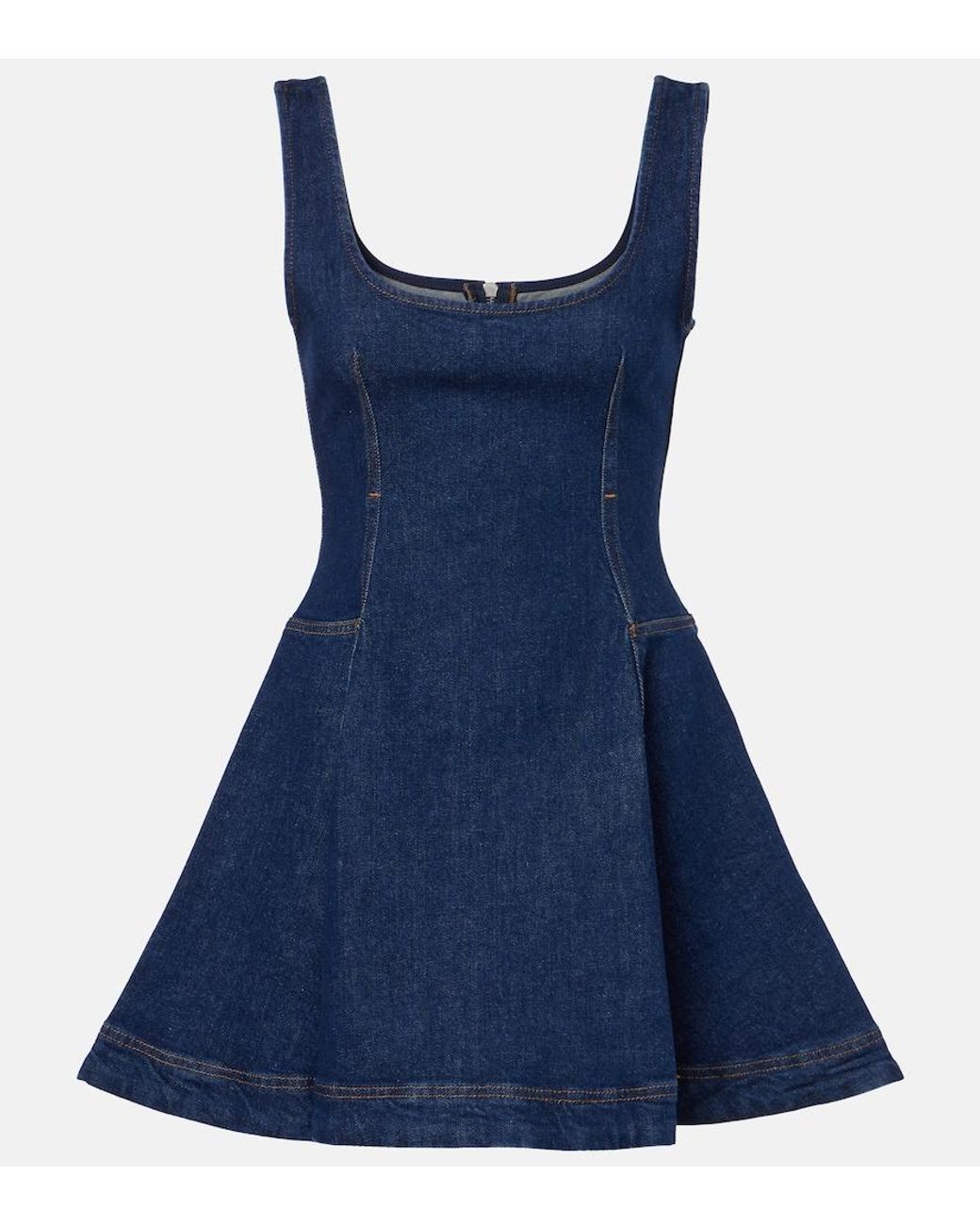 Robe En Denim Jonathan Simkhai en coloris Blue