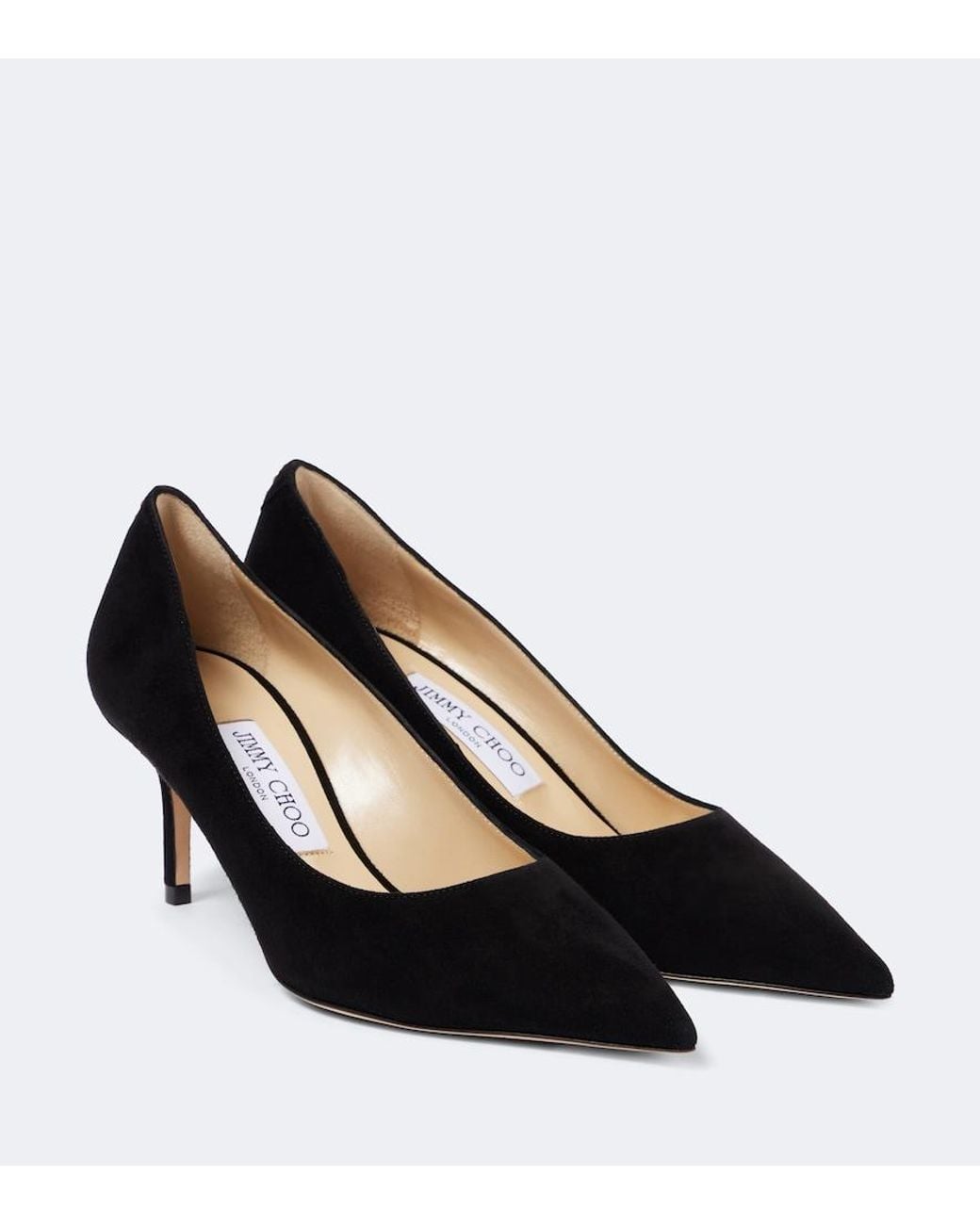 Jimmy Choo Black Love 65 Suede Pumps