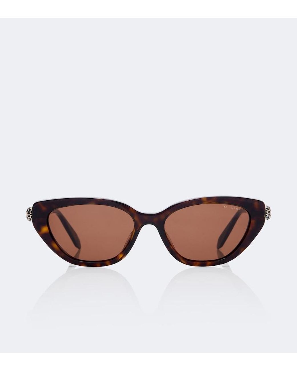 BVLGARI Brown Serpenti Forever Cat-Eye Sunglasses