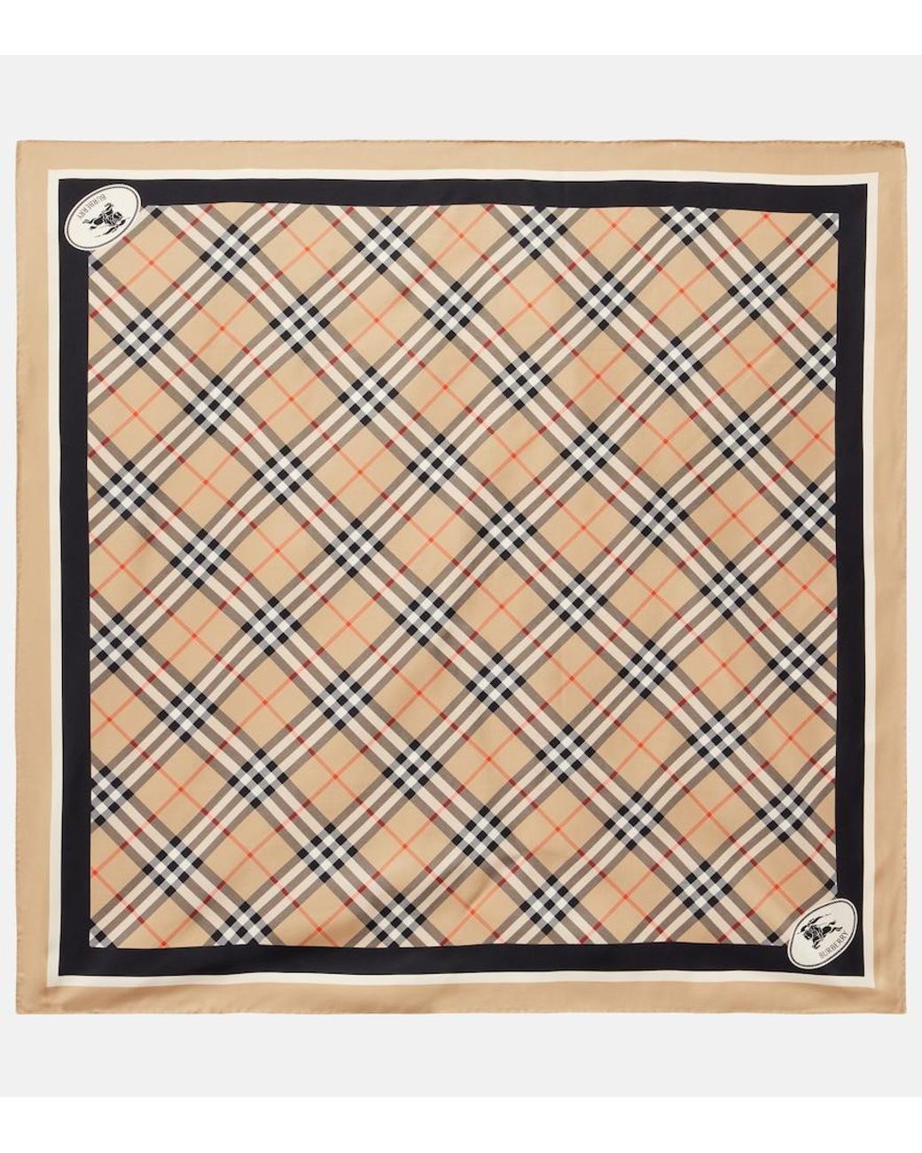 Sciarpa Check di Burberry in Metallic