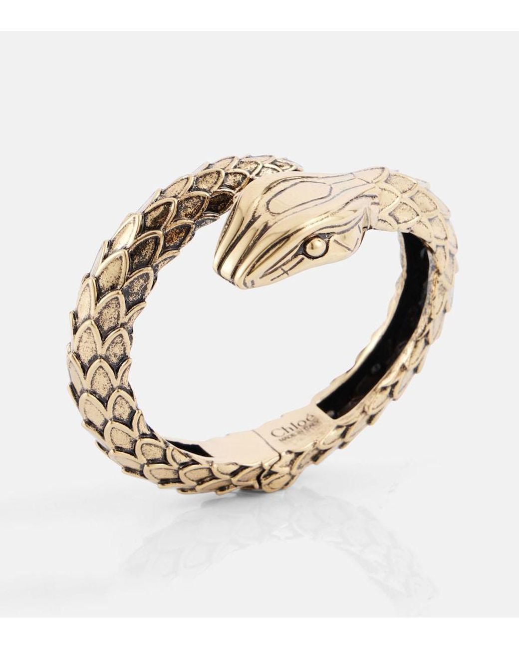 Chloé White Snake Bangle