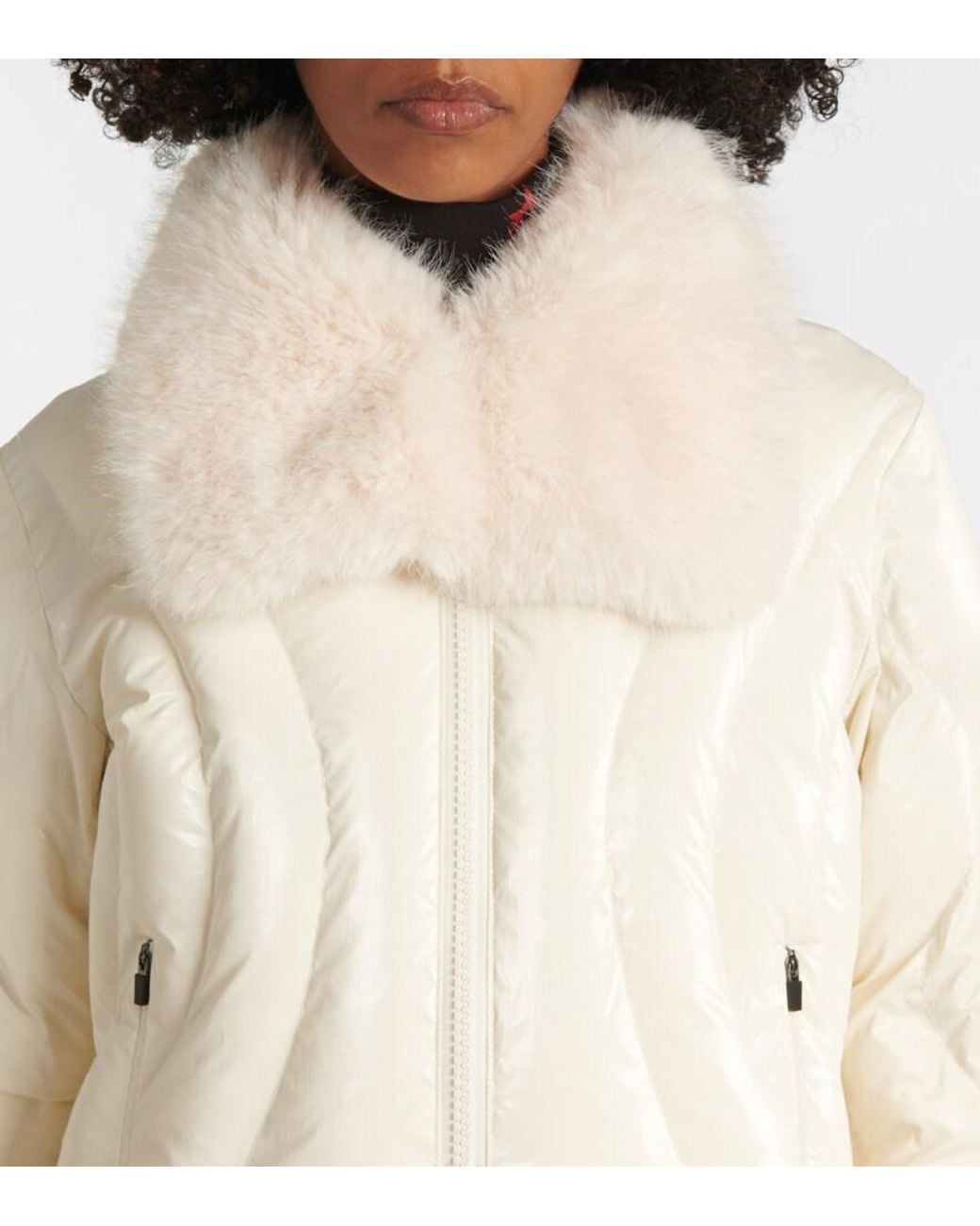 Perfect Moment Natural Carving Quilted Ski Jacket