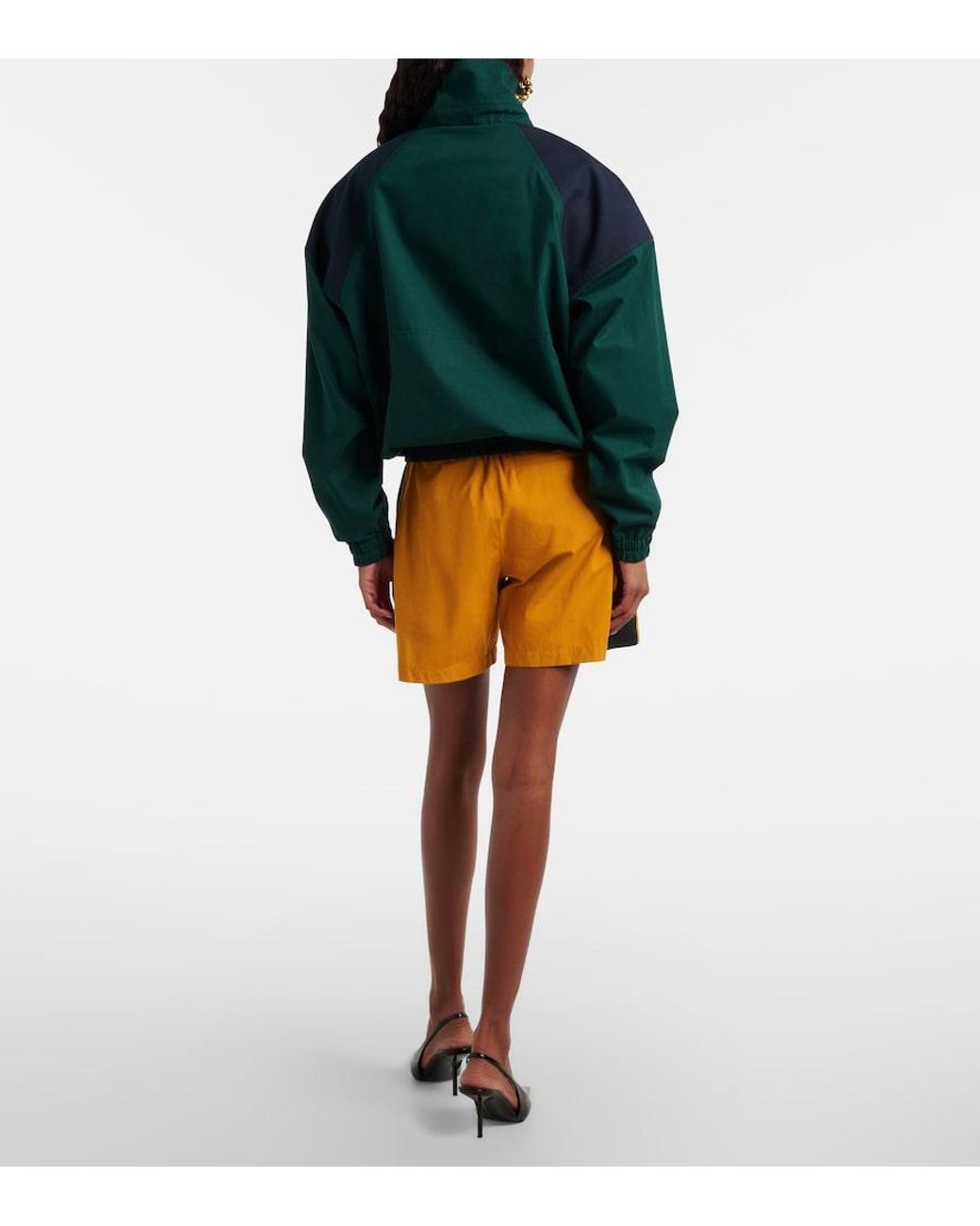 Saint Laurent Yellow Cassandre Cotton Bermuda Shorts