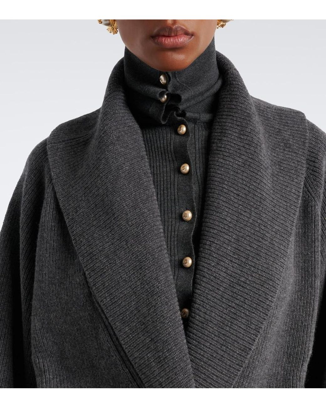 Dolce & Gabbana Black Embellished Virgin Wool Cardigan