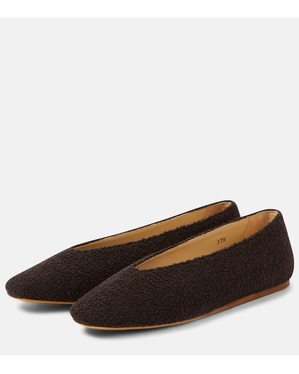 Le Monde Beryl Brown Regency Canvas Ballet Flats