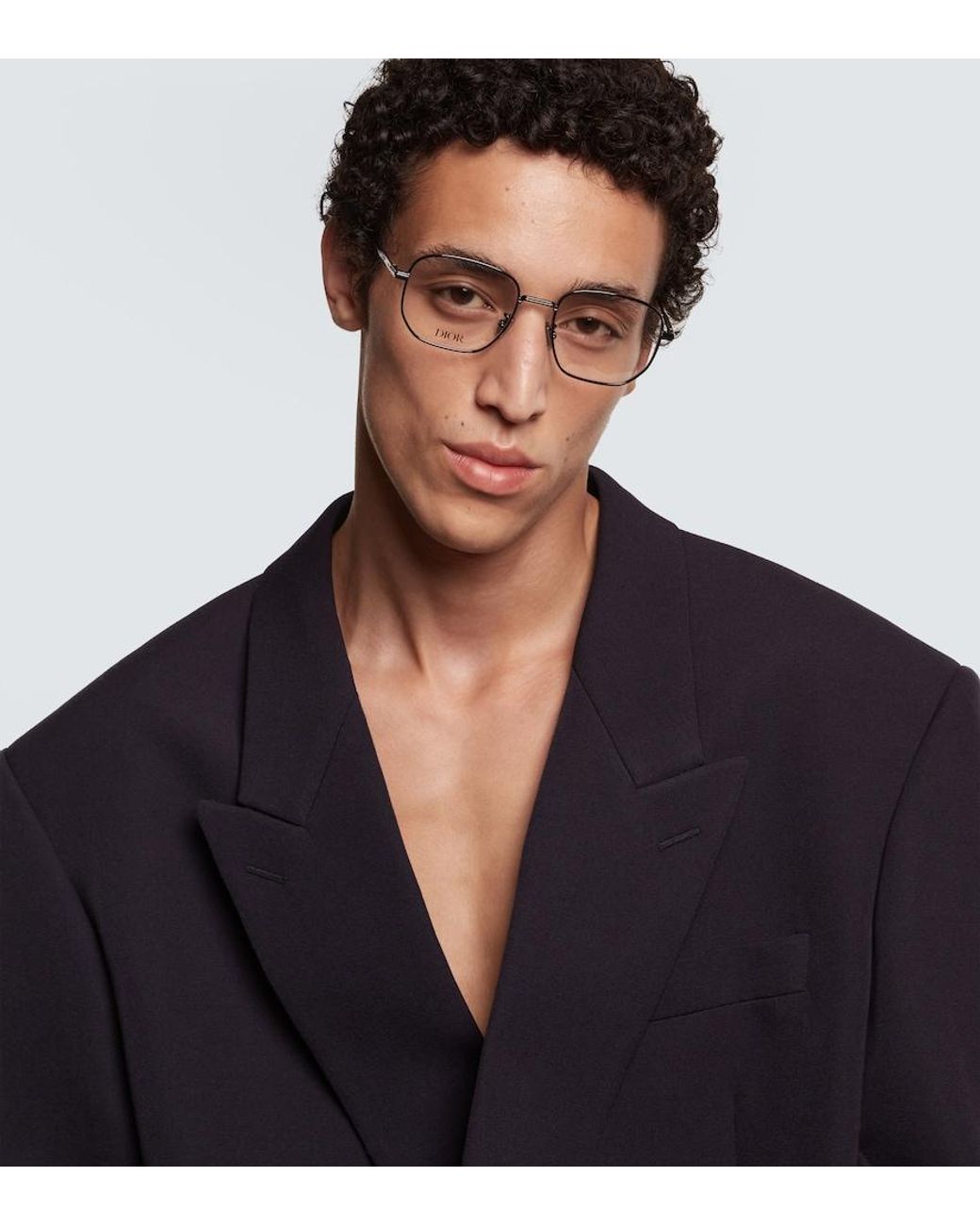 Dior Metallic Diorblacksuito S19U Square Glasses for men