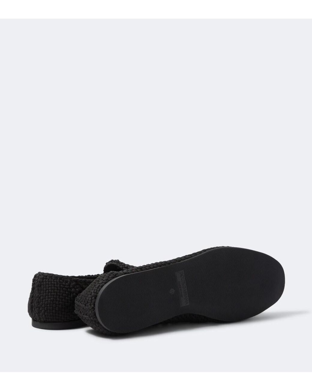 Dolce & Gabbana Black Woven Loafers for men