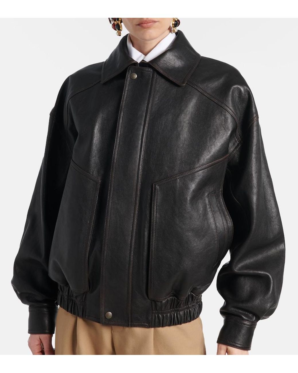Saint Laurent Black Leather Jacket