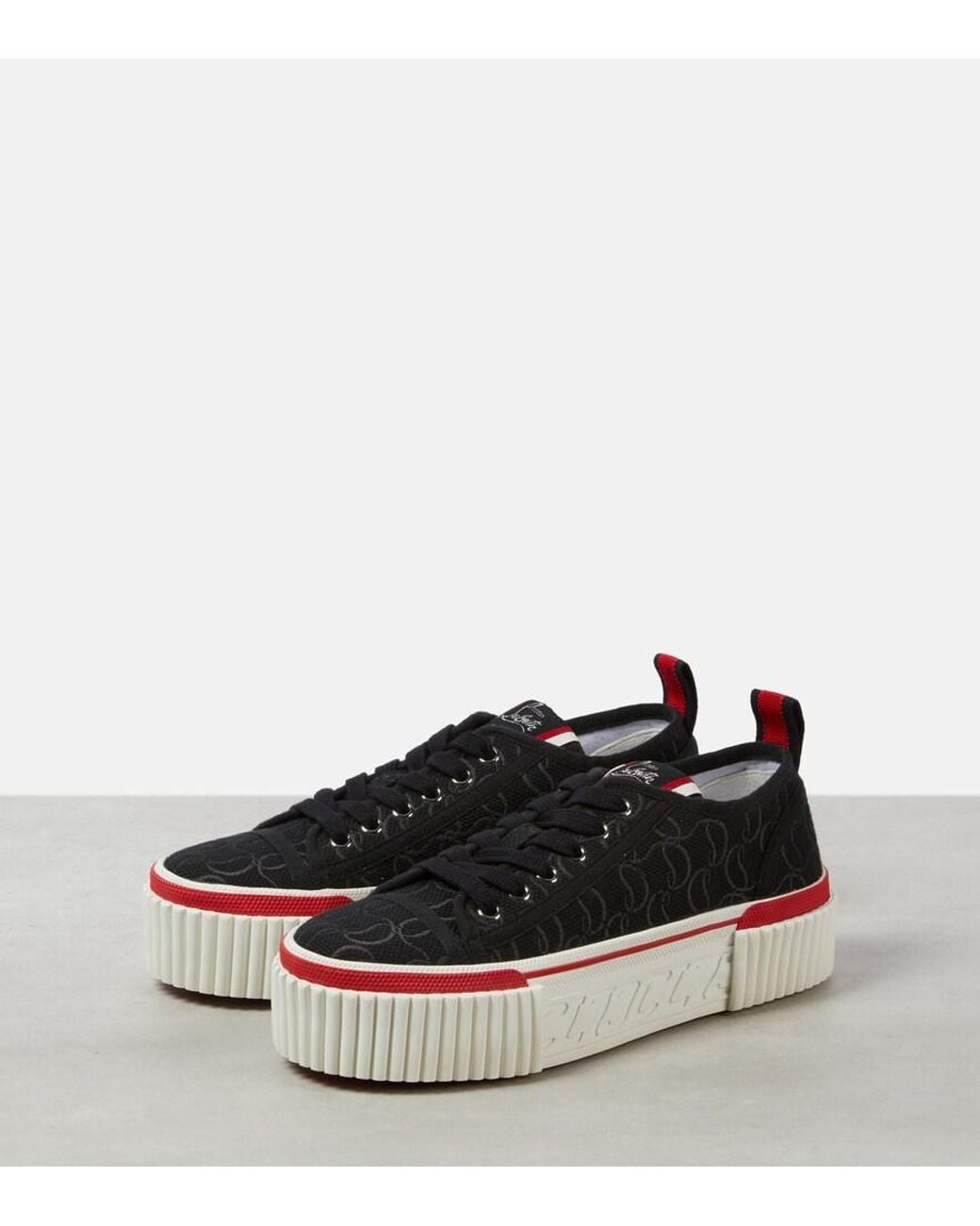 Christian Louboutin Black Super Pedro 40Mm Sneakers