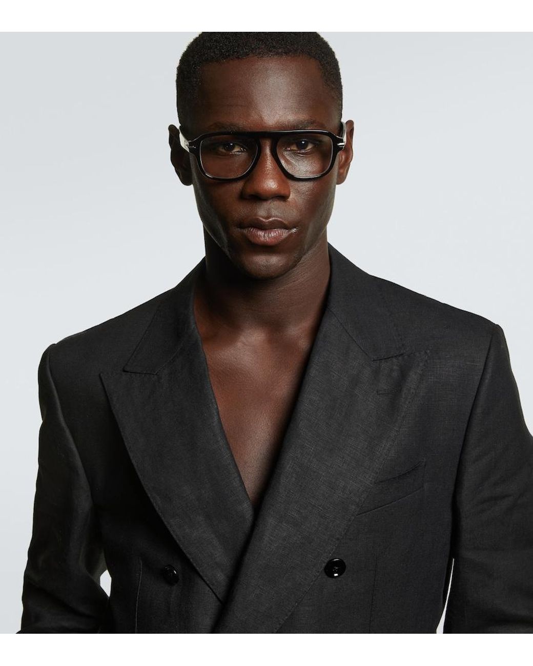 Dior Brille Diorblacksuito A3I in Brown für Herren