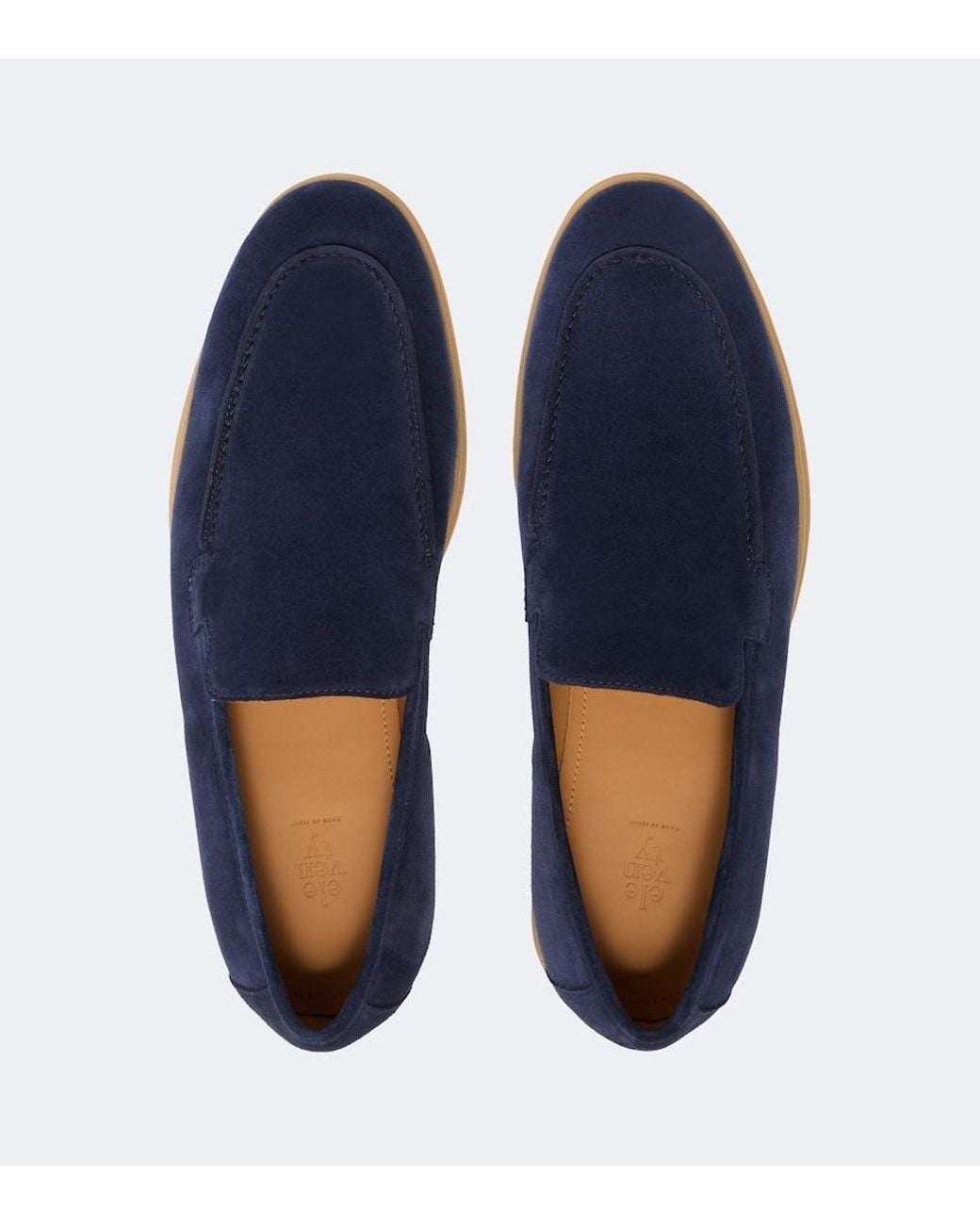 Eleventy Blue Suede Loafers for men