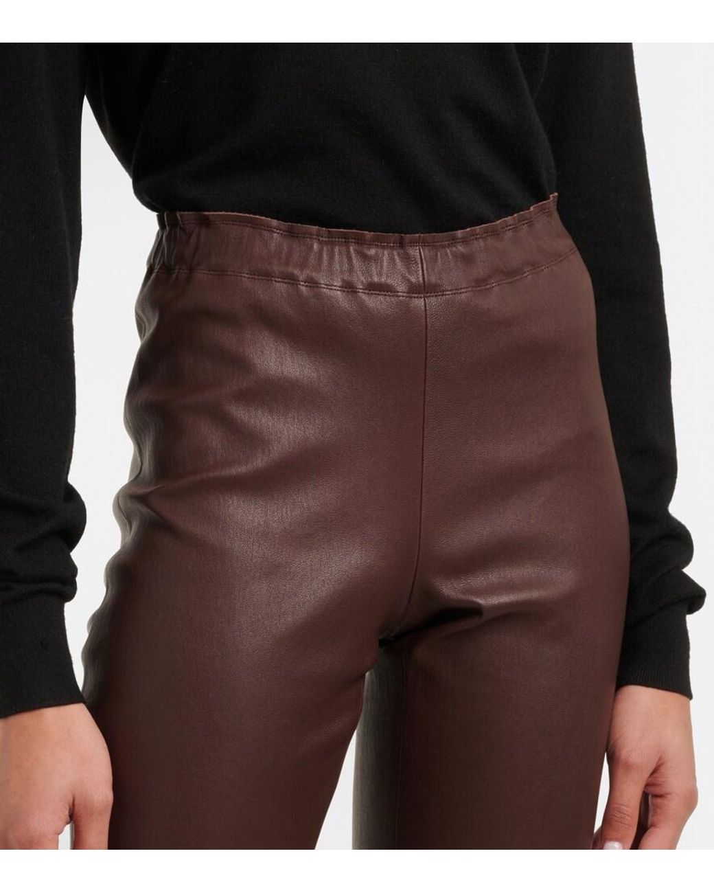 Stouls Brown Carolyn Leather Pants