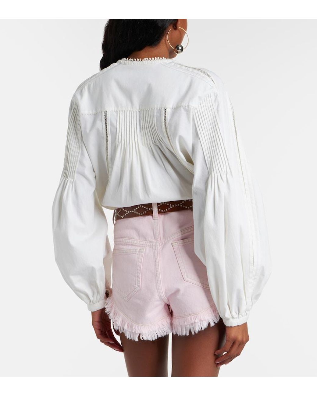 Isabel Marant Pink Eneidala Denim Shorts