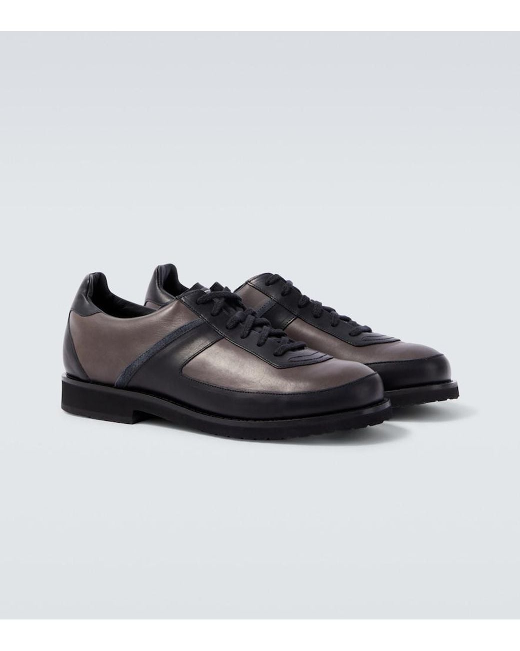 Our Legacy Ten Pin Leather Sneakers in Black for Men | Lyst