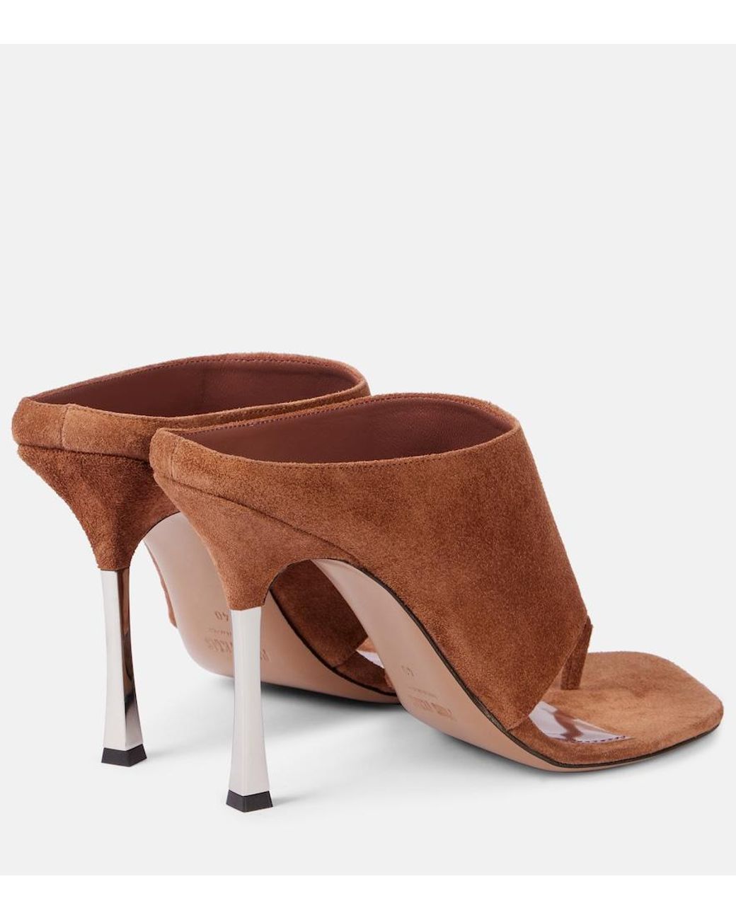 Paris Texas Brown Lorena 100 Suede Thong Sandals